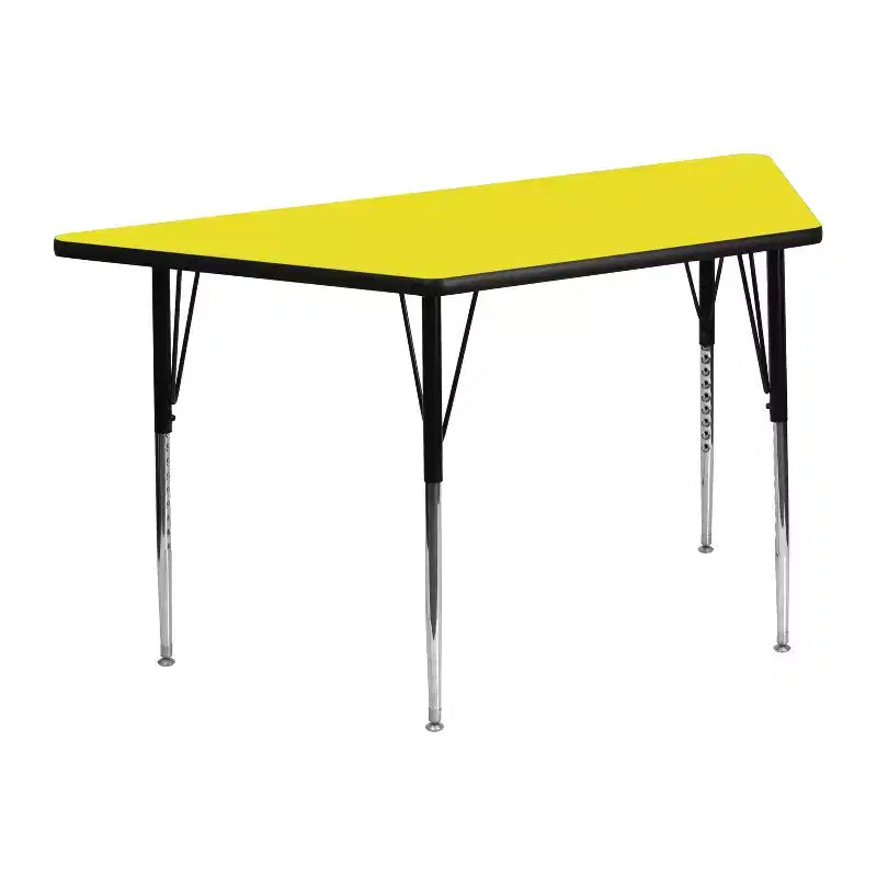Table d'activités réglable trapézoïdale gris HP stratifié 22,5x45 Emma et Oliver Mobile