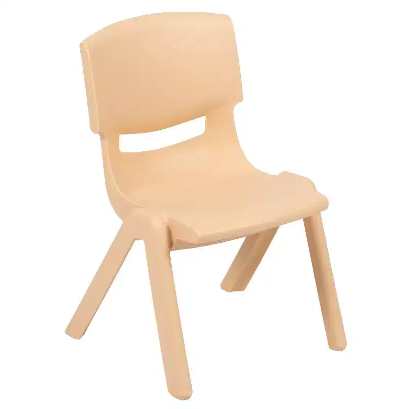 Ensemble table d'activités ronde Emma et Oliver de 33 po en plastique réglable en hauteur avec 4 chaises