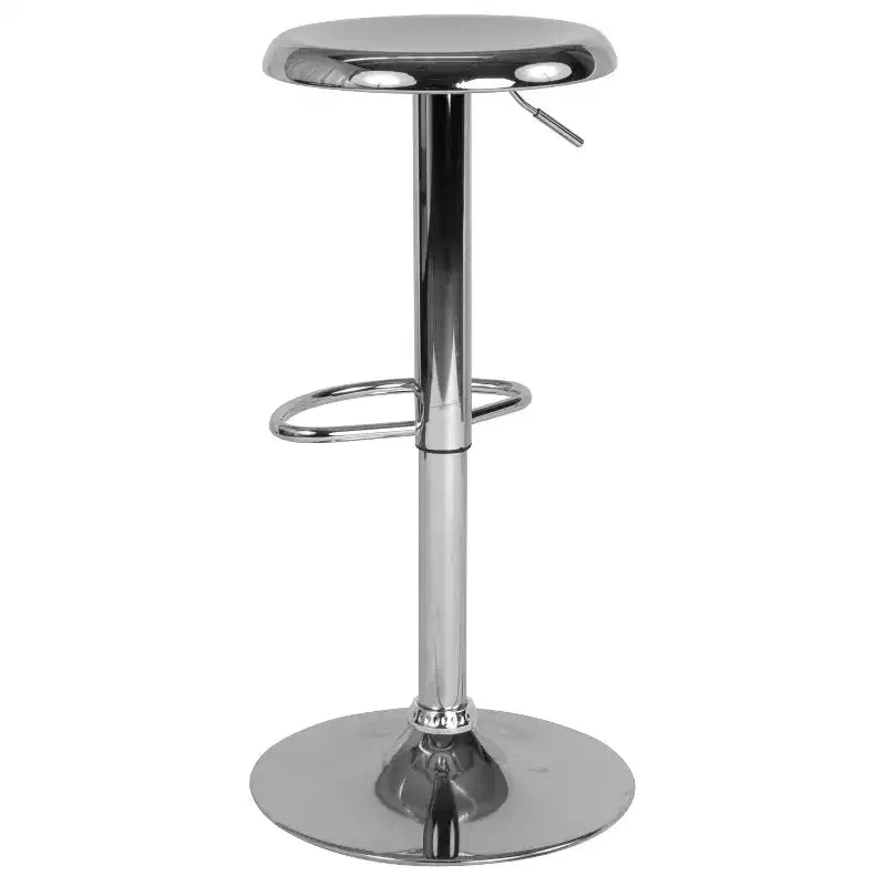 Tabouret de bar rétro Emma et Oliver à hauteur réglable