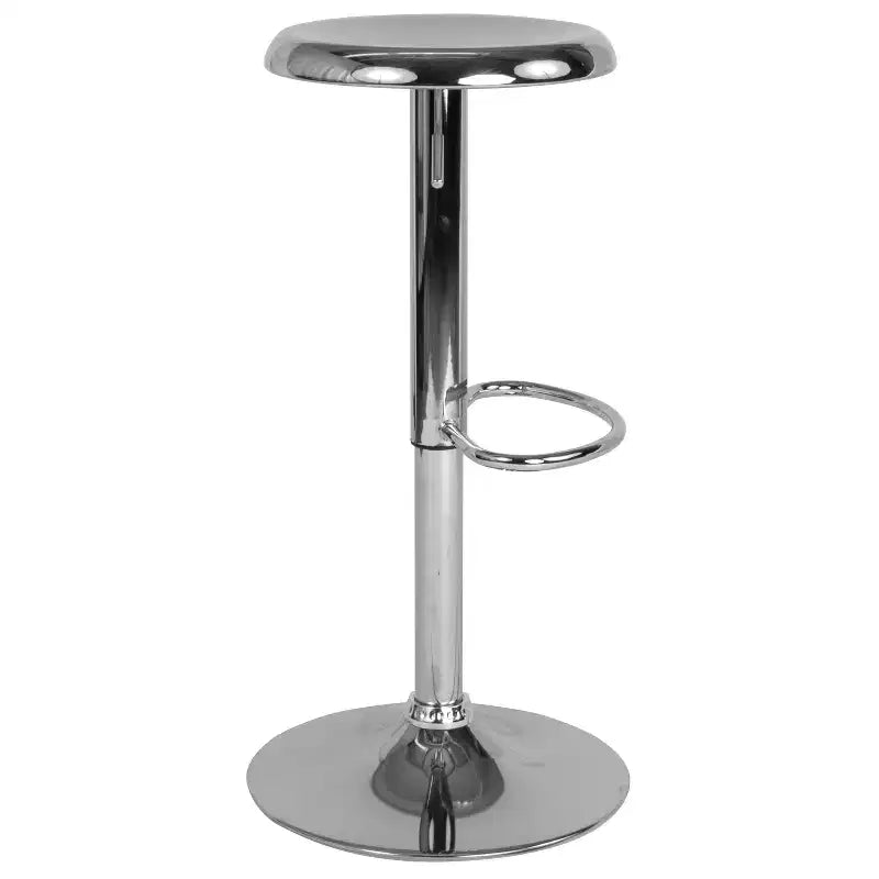 Tabouret de bar rétro Emma et Oliver à hauteur réglable