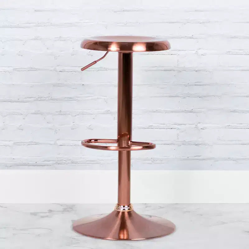 Tabouret de bar rétro Emma et Oliver à hauteur réglable