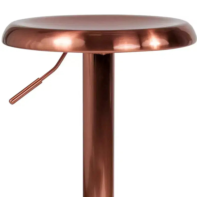 Tabouret de bar rétro Emma et Oliver à hauteur réglable