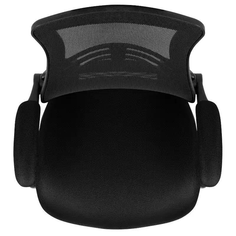 Chaise de bureau ergonomique pivotante en maille Emma et Oliver avec accoudoirs relevables