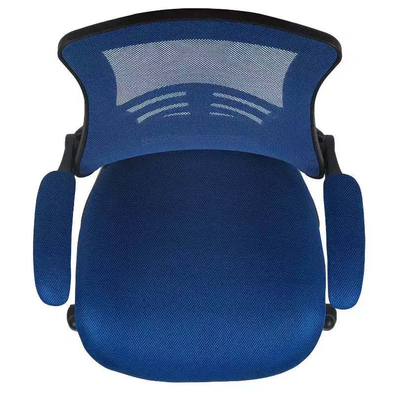 Chaise de bureau ergonomique pivotante en maille Emma et Oliver avec accoudoirs relevables