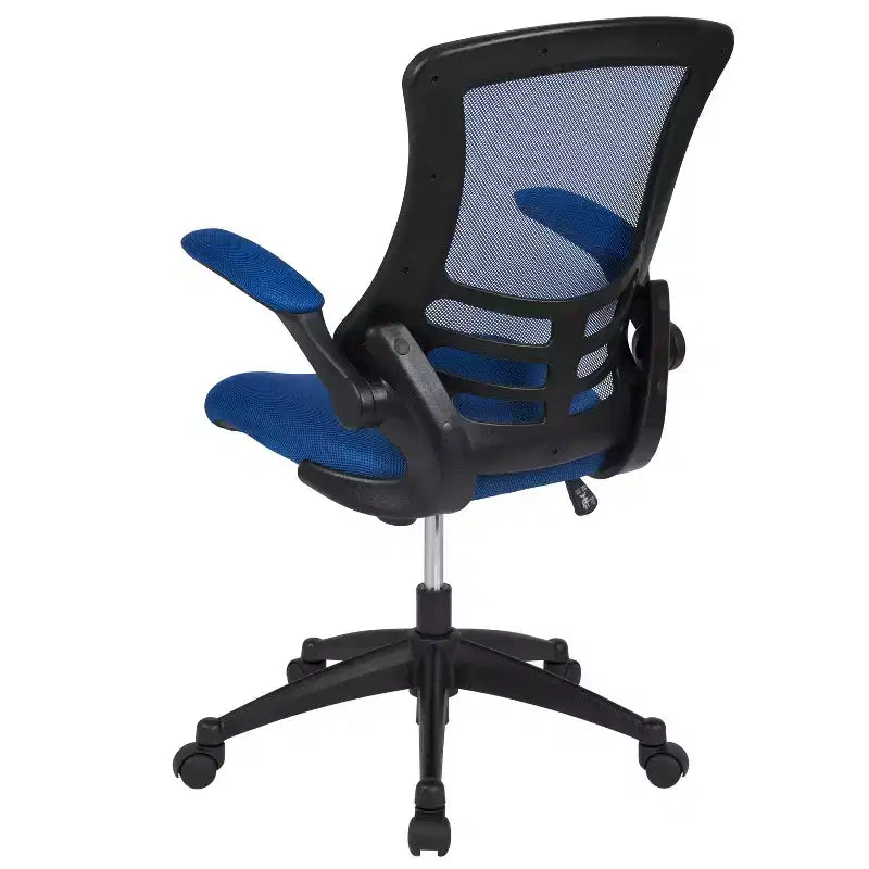 Chaise de bureau ergonomique pivotante en maille Emma et Oliver avec accoudoirs relevables