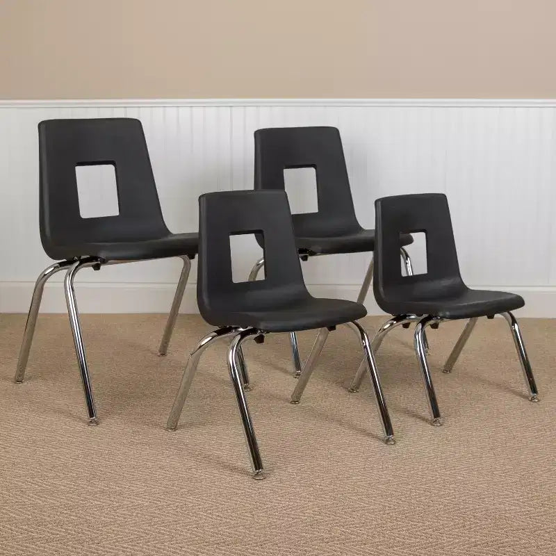 Chaise scolaire empilable Emma et Oliver - 30,5 cm