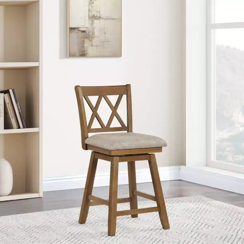 Tabouret de bar pivotant hauteur comptoir Brookline - H2O Furnishings