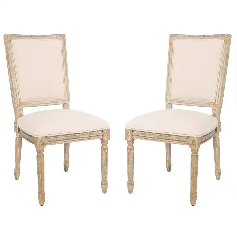 Buchanan 19 H French Brasserie Rectangle Side Chair (Set of 2) - FOX6229 - Safavieh Couture