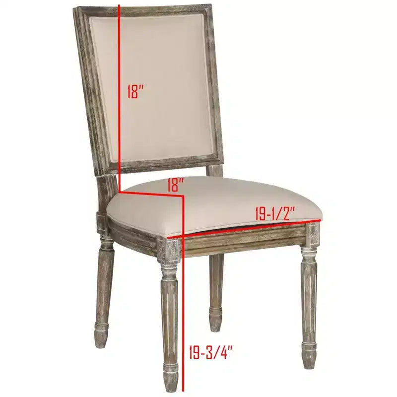 Chaise d'appoint rectangulaire de brasserie française Buchanan 19 H (lot de 2) - FOX6229 - Safavieh Couture