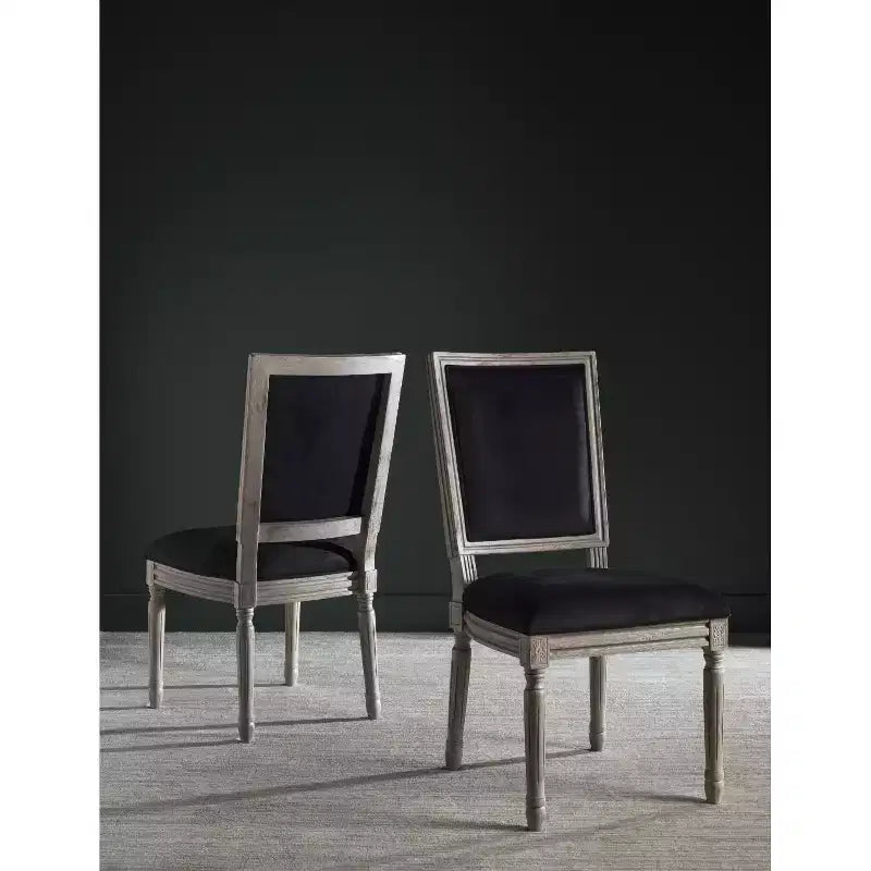Chaise d'appoint rectangulaire de brasserie française Buchanan 19 H (lot de 2) - FOX6229 - Safavieh Couture