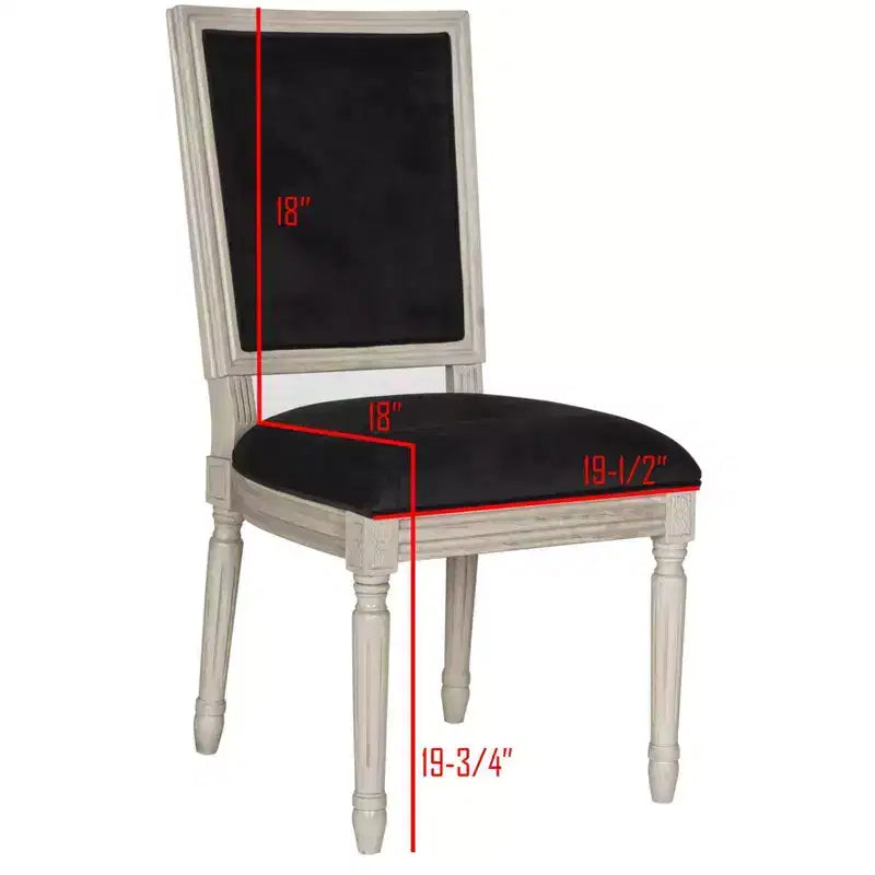 Chaise d'appoint rectangulaire de brasserie française Buchanan 19 H (lot de 2) - FOX6229 - Safavieh Couture