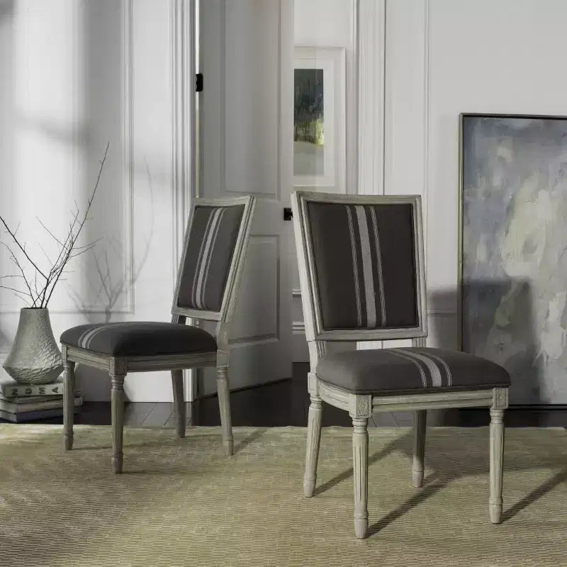Chaise d'appoint rectangulaire de brasserie française Buchanan 19 H (lot de 2) - FOX6229 - Safavieh Couture