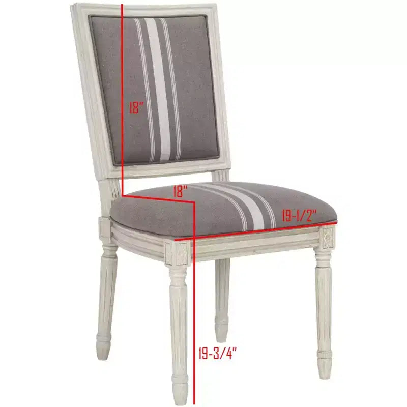 Chaise d'appoint rectangulaire de brasserie française Buchanan 19 H (lot de 2) - FOX6229 - Safavieh Couture