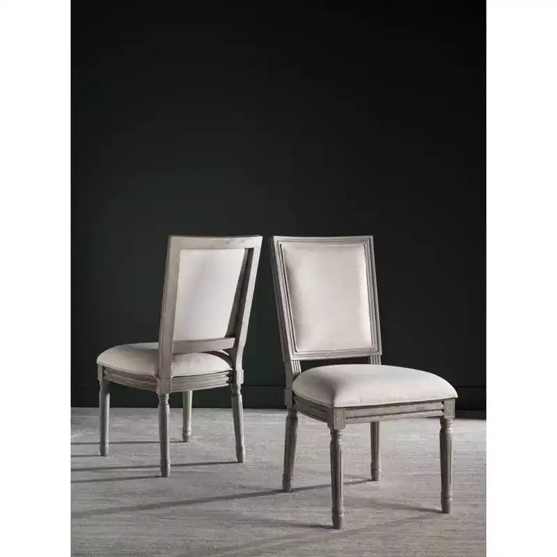 Chaise d'appoint rectangulaire de brasserie française Buchanan 19 H (lot de 2) - FOX6229 - Safavieh Couture