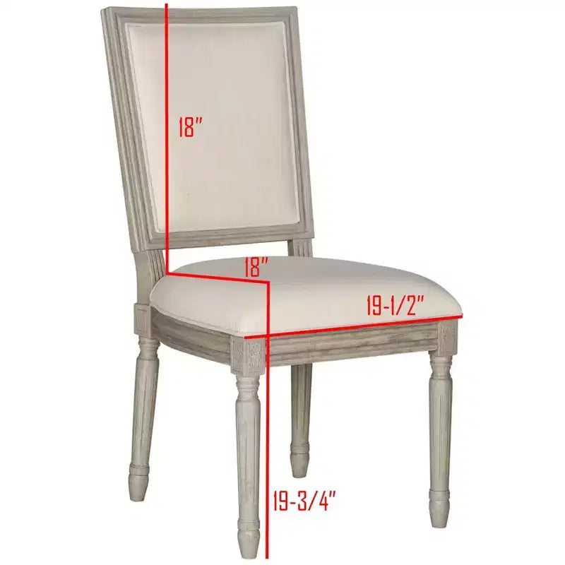Chaise d'appoint rectangulaire de brasserie française Buchanan 19 H (lot de 2) - FOX6229 - Safavieh Couture