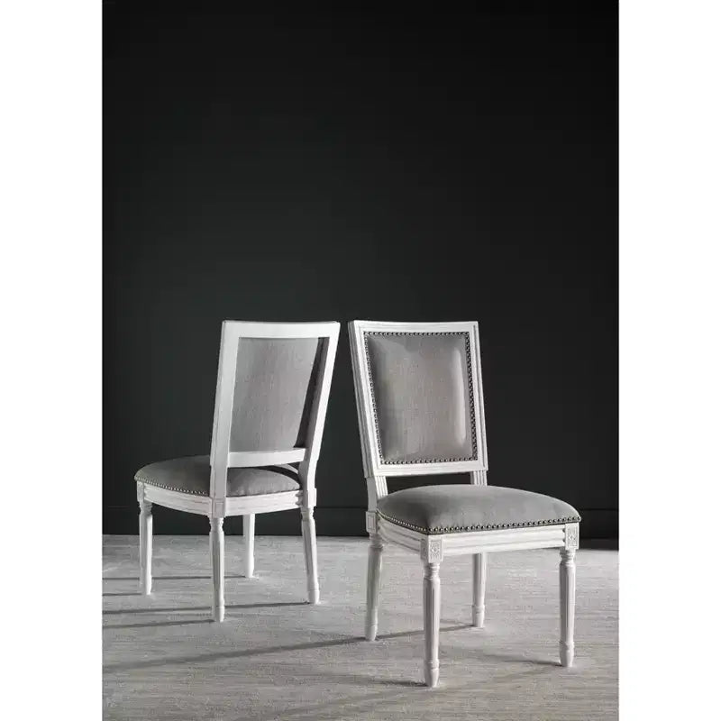 Chaise d'appoint rectangulaire de brasserie française Buchanan 19 H (lot de 2) - FOX6229 - Safavieh Couture