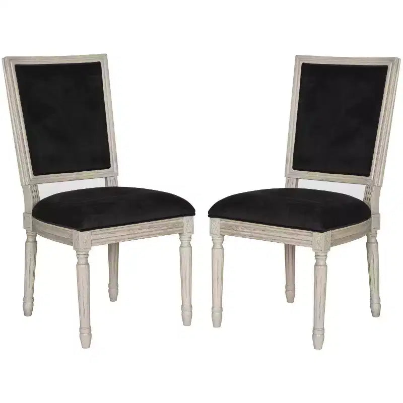 Chaise d'appoint rectangulaire de brasserie française Buchanan 19 H (lot de 2) - FOX6229 - Safavieh Couture