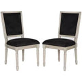 Chaise d'appoint rectangulaire de brasserie française Buchanan 19 H (lot de 2) - FOX6229 - Safavieh Couture