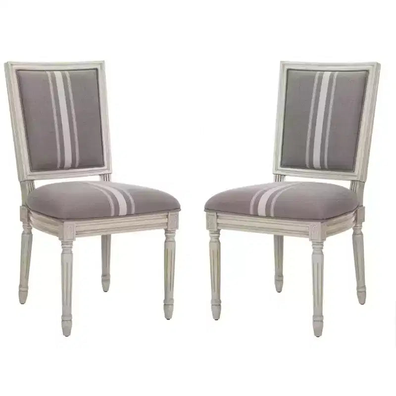 Chaise d'appoint rectangulaire de brasserie française Buchanan 19 H (lot de 2) - FOX6229 - Safavieh Couture
