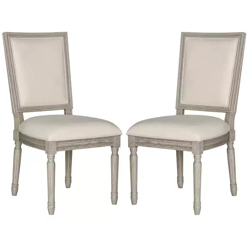 Chaise d'appoint rectangulaire de brasserie française Buchanan 19 H (lot de 2) - FOX6229 - Safavieh Couture