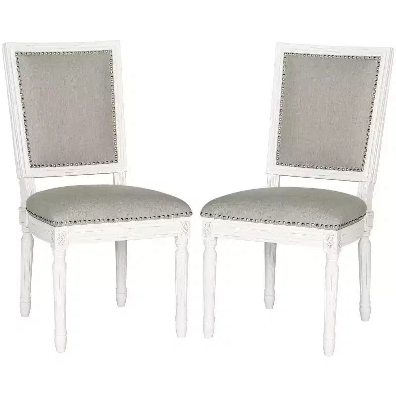 Chaise d'appoint rectangulaire de brasserie française Buchanan 19 H (lot de 2) - FOX6229 - Safavieh Couture