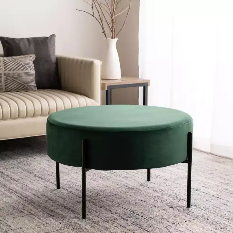 Pouf de cocktail rond Lisbon - OTT6203 - Safavieh