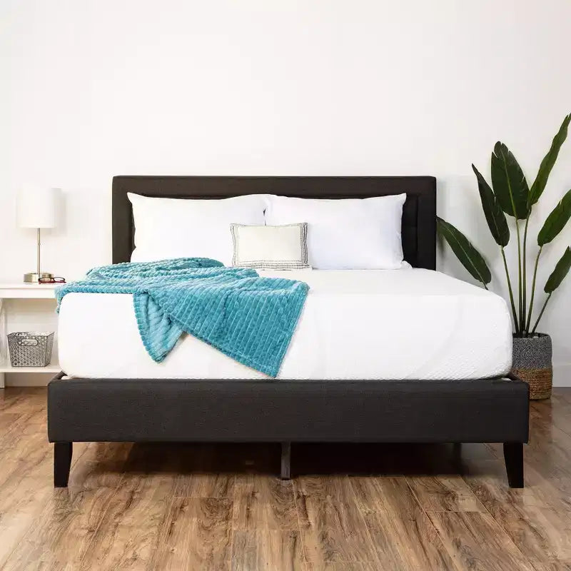 Matelas en mousse à mémoire de forme Best Choice Products 12 po, 2 couches, charbon de bois infusé au gel et thé vert, fermeté moyenne