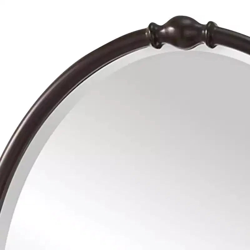 Miroir mural ovale Generation Lighting Dannis 32 3/4 bronze frotté à l'huile