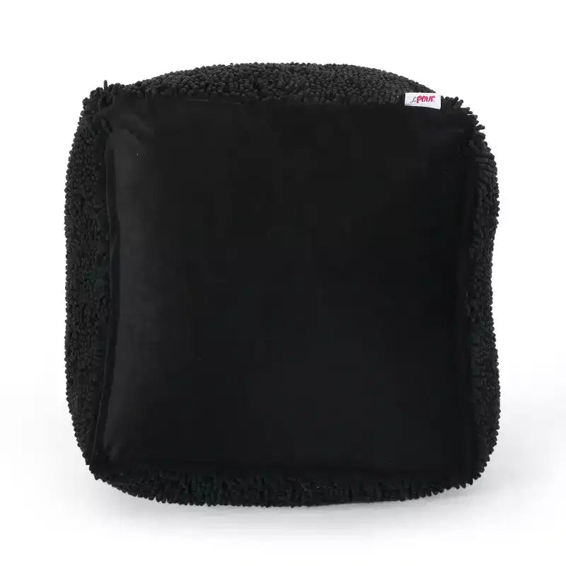 Pouf rond Moloney en chenille microfibre moderne - Christopher Knight Home
