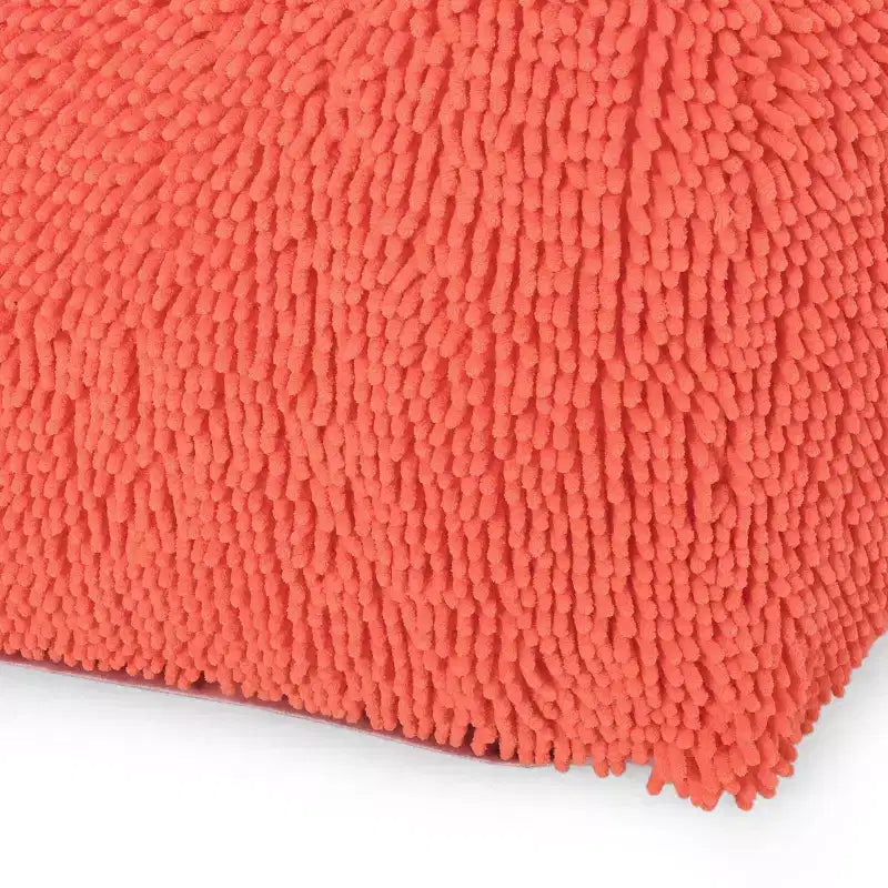 Pouf rond Moloney en chenille microfibre moderne - Christopher Knight Home