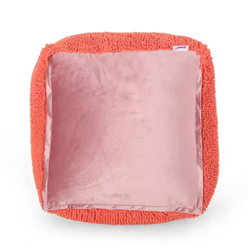 Pouf rond Moloney en chenille microfibre moderne - Christopher Knight Home