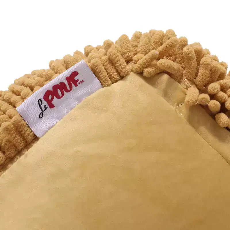 Pouf rond Moloney en chenille microfibre moderne - Christopher Knight Home