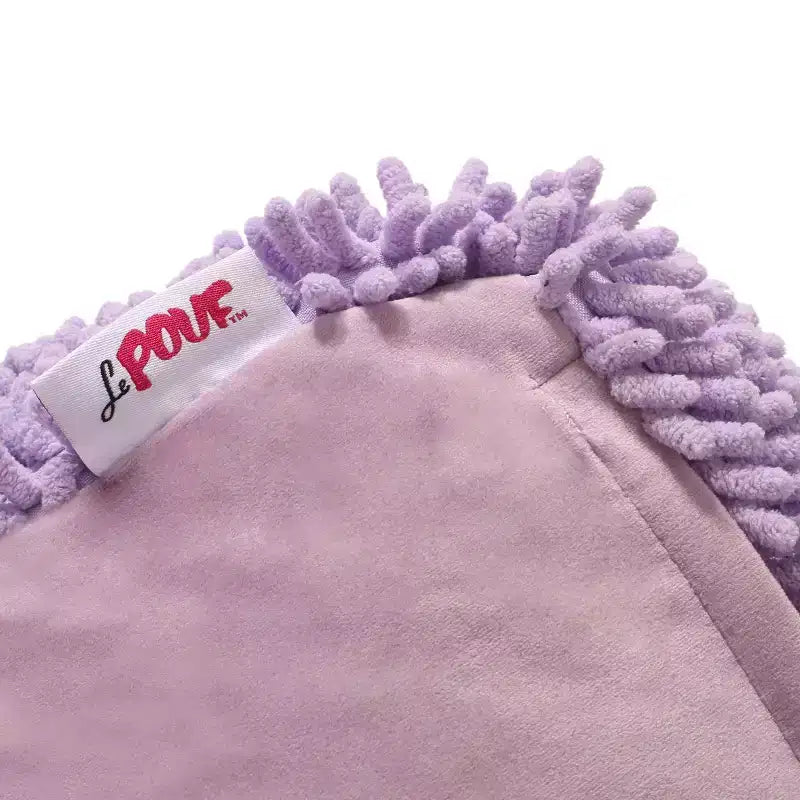 Pouf rond Moloney en chenille microfibre moderne - Christopher Knight Home