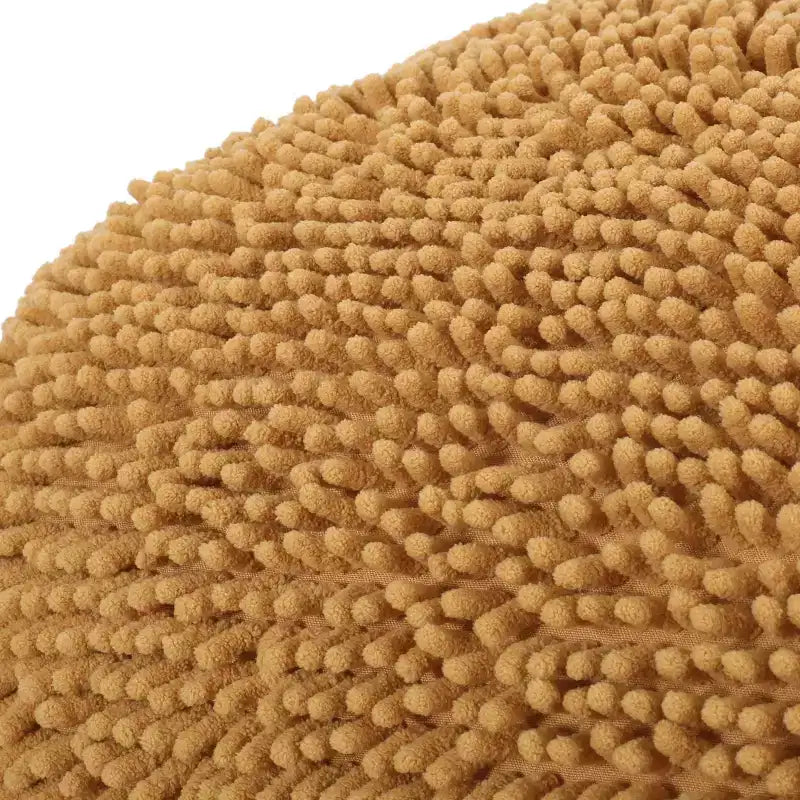 Pouf rond Moloney en chenille microfibre moderne - Christopher Knight Home