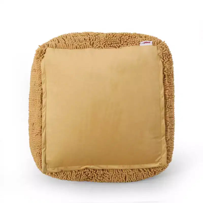 Pouf rond Moloney en chenille microfibre moderne - Christopher Knight Home