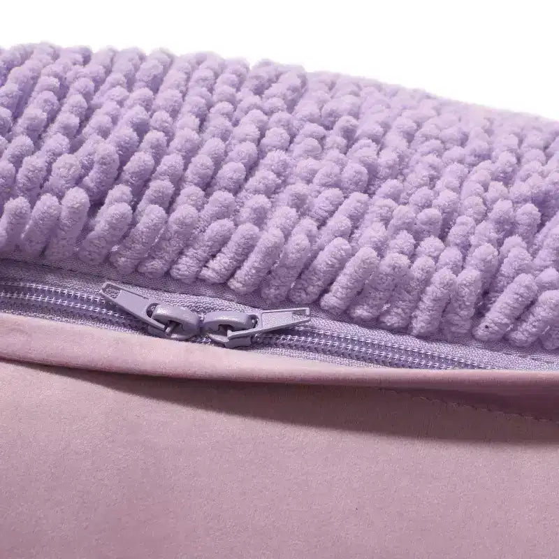 Pouf rond Moloney en chenille microfibre moderne - Christopher Knight Home