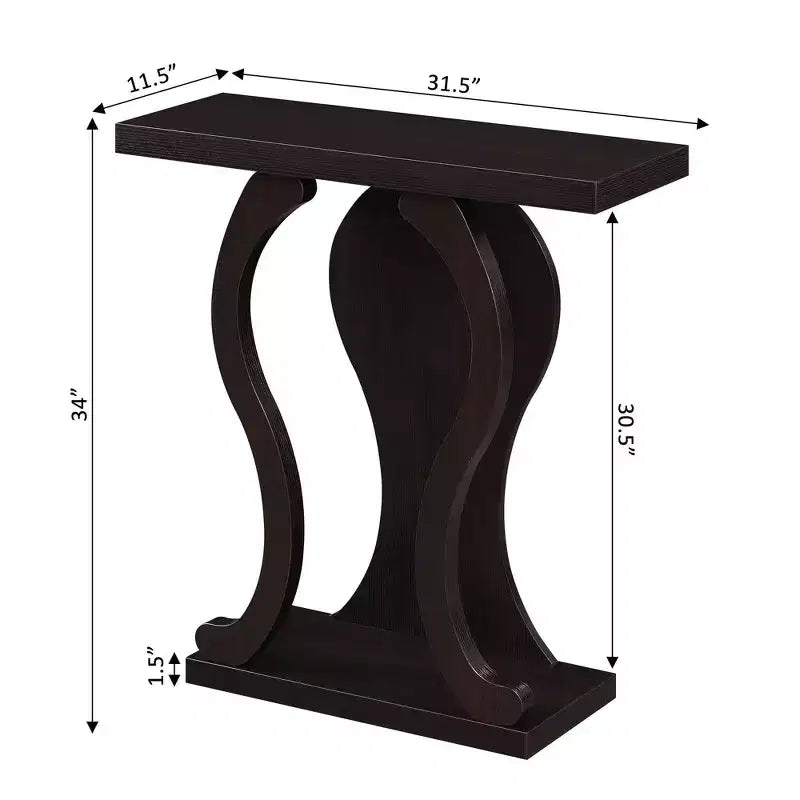 Console Newport Terry B avec étagère - Breighton Home