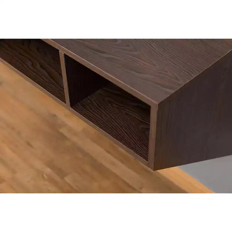 Bureau d'ordinateur mural Basicwise et étagère flottante
