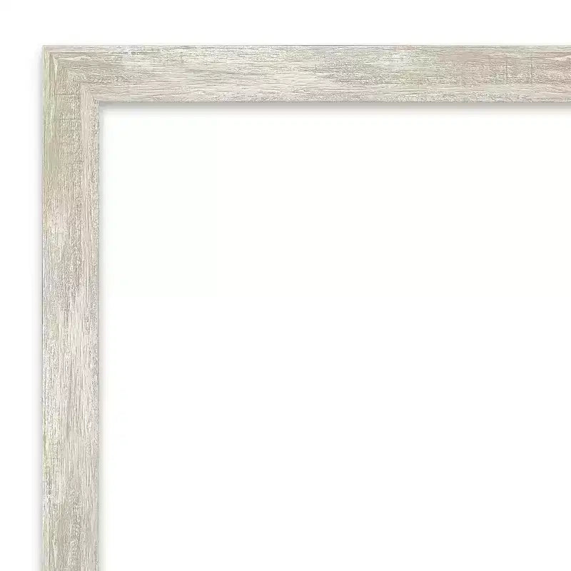 Miroir mural de salle de bain à cadre fin métallisé craquelé - Amanti Art