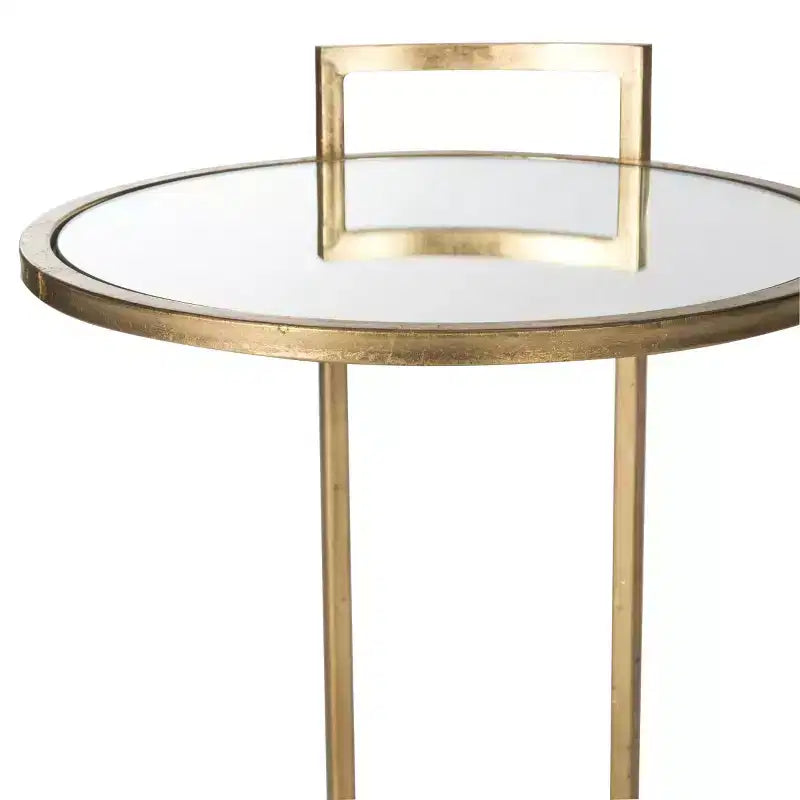 Table d'appoint Calvin - FOX2571A - Or/Miroir - Safavieh Couture