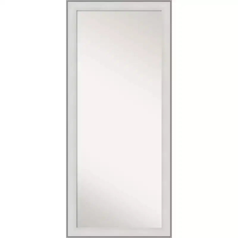 Miroir mural sur pied 29 x 65 po de pleine longueur, encadré, par Amanti Art