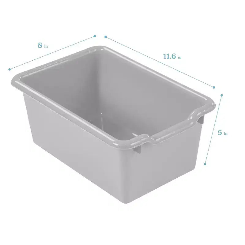 Meuble de rangement pour enfant ECR4Kids Streamline avec 10 casiers et 10 bacs de rangement, format 5x2