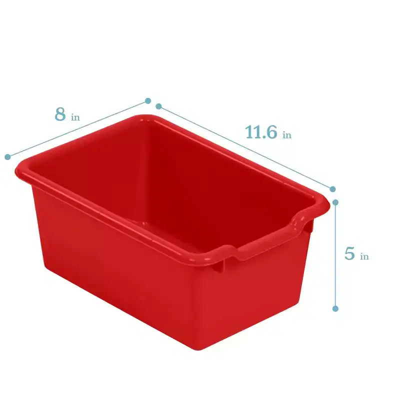 Meuble de rangement pour enfant ECR4Kids Streamline avec 10 casiers et 10 bacs de rangement, format 5x2
