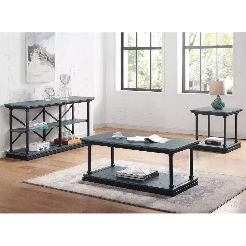 Table d'appoint d'extrémité d'étagère de base Tullymore - miBasics