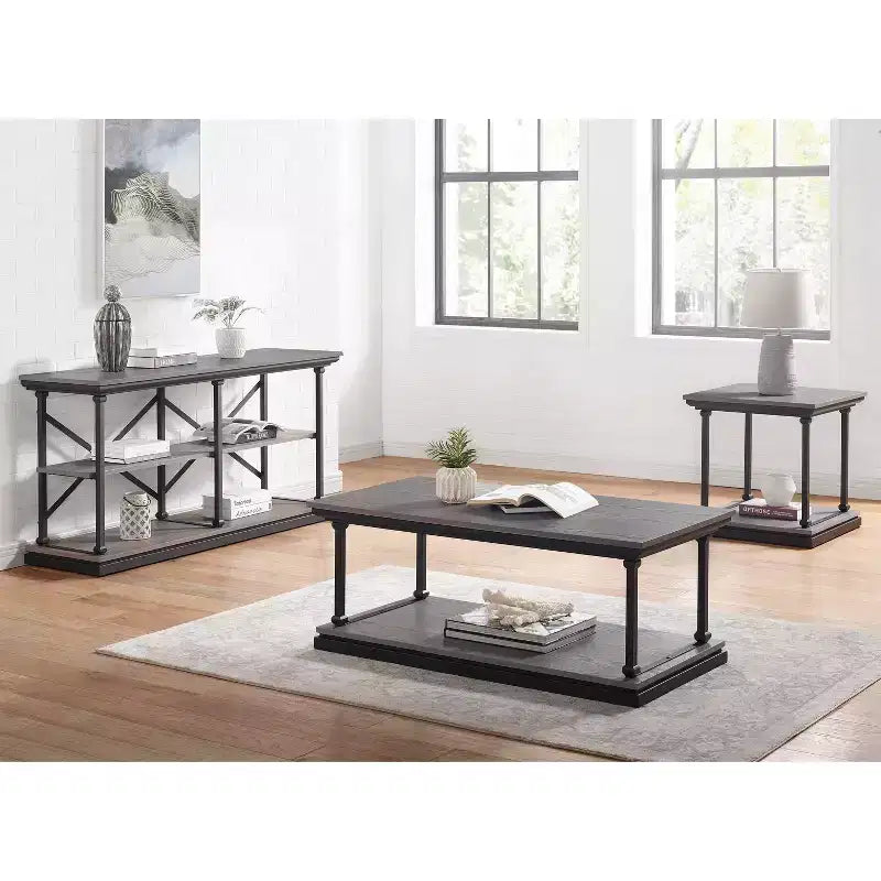 Table d'appoint d'extrémité d'étagère de base Tullymore - miBasics