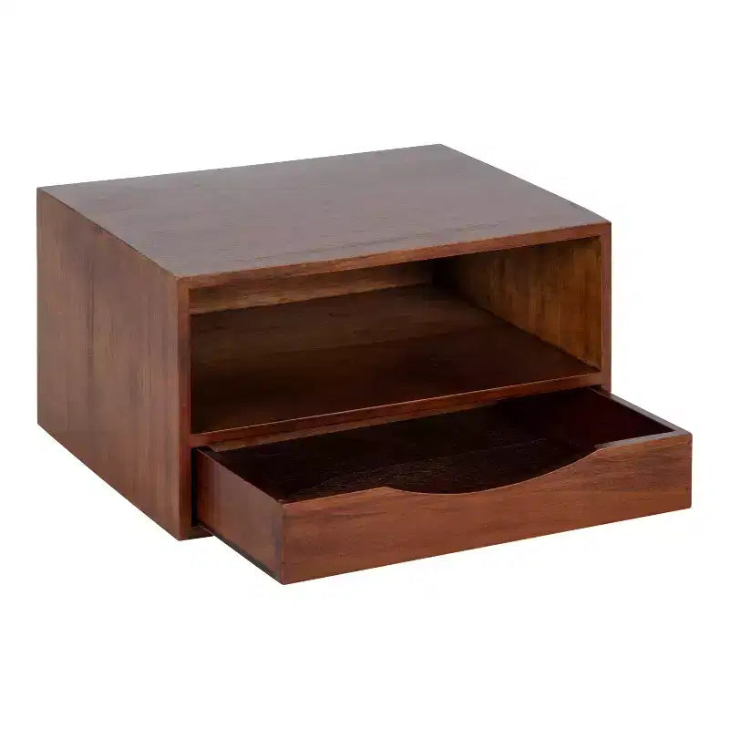 Étagère Murale Flottante Hutton avec Tiroir 12,5 x 10 x 7 po - Kate & Laurel All Things Decor
