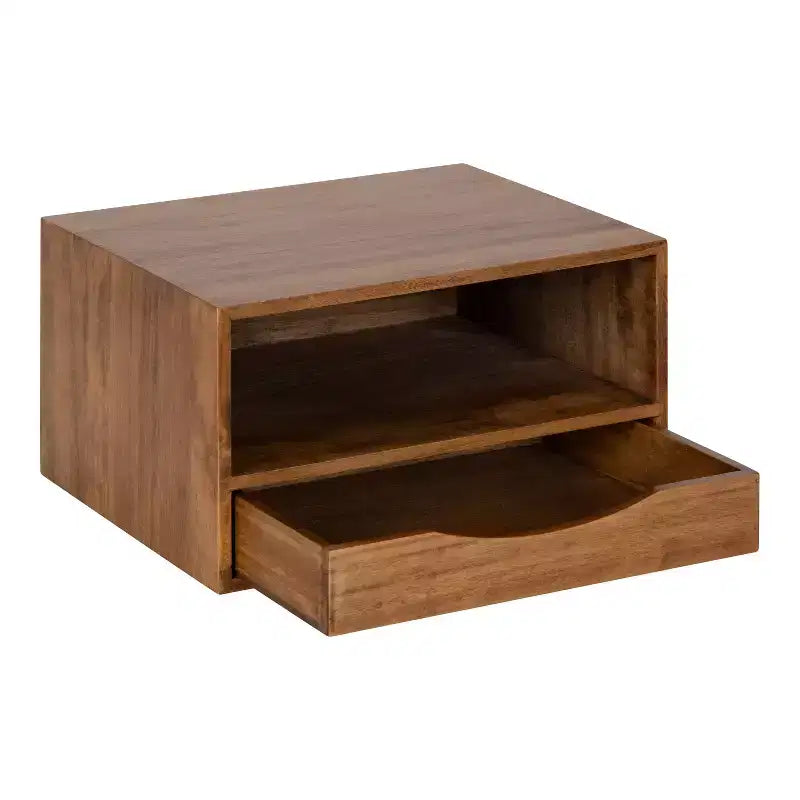 Étagère Murale Flottante Hutton avec Tiroir 12,5 x 10 x 7 po - Kate & Laurel All Things Decor