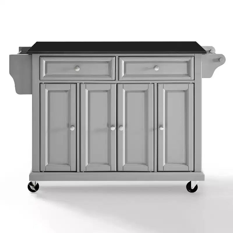 Chariot de cuisine Crosley de 52 po avec dessus en granit – Pleine grandeur
