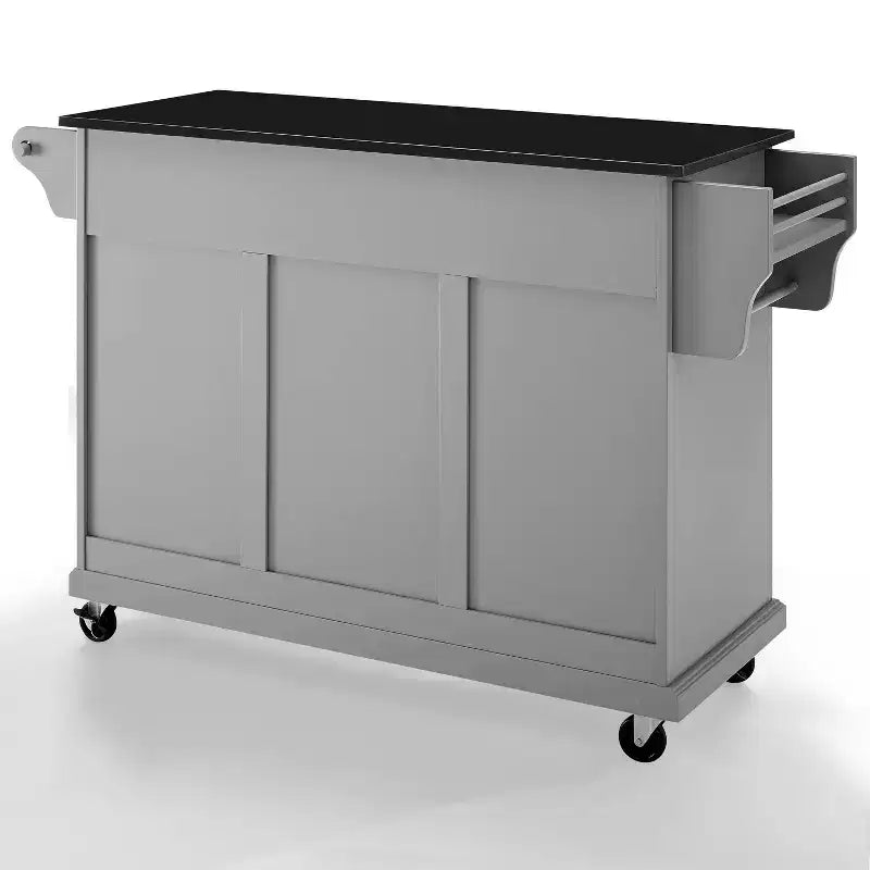 Chariot de cuisine Crosley de 52 po avec dessus en granit – Pleine grandeur