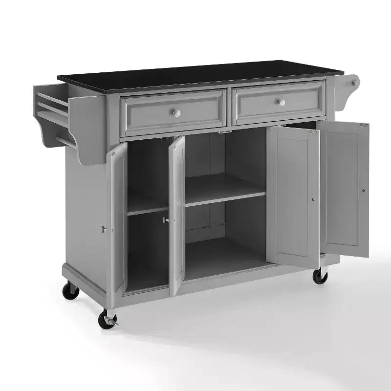 Chariot de cuisine Crosley de 52 po avec dessus en granit – Pleine grandeur